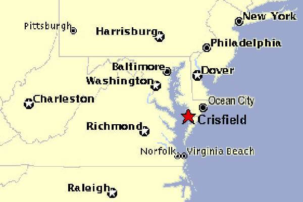 Crisfield Map